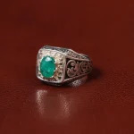 انگشتر زمرد مردانه کد 31264