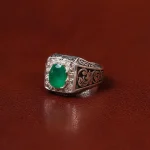 انگشتر زمرد مردانه کد 31266