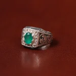 انگشتر زمرد مردانه کد 31267