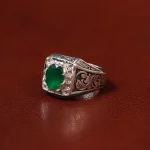 انگشتر زمرد مردانه کد 31268
