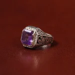 انگشتر آمیتیست مردانه کد 31295