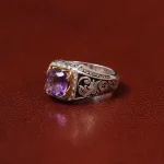 انگشتر آمیتیست مردانه کد 31297