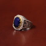 انگشتر یاقوت کبود مردانه کد 31299