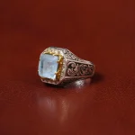 انگشتر آکوامارین مردانه کد 31304