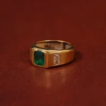 انگشتر زمرد مردانه کد 31317