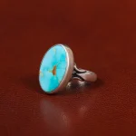 انگشتر فیروزه شجری مردانه کد 31454