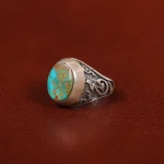 انگشتر فیروزه شجری مردانه کد 31457
