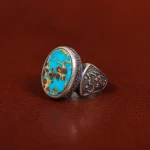 انگشتر فیروزه شجری مردانه کد 31462