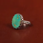 انگشتر فیروزه شجری مردانه کد 31468