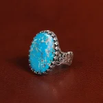 انگشتر فیروزه شجری مردانه کد 31519