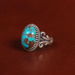 انگشتر فیروزه شجری مردانه کد 31536