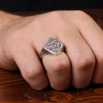 انگشتر نقره مردانه کد 31310