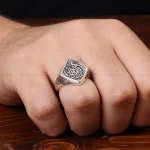 انگشتر نقره مردانه کد 31311