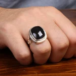 انگشتر عقیق مردانه کد 31561