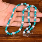 گردنبند فیروزه زنانه کد 34676