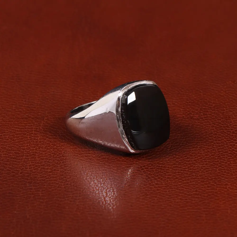 انگشتر عقیق مردانه کد 31682