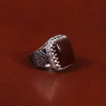 انگشتر عقیق مردانه کد 31683