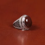 انگشتر عقیق مردانه کد 31699