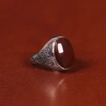 انگشتر عقیق مردانه کد 31700