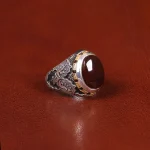 انگشتر عقیق مردانه کد 31710