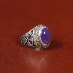 انگشتر عقیق سوسنی مردانه کد 31711