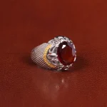 انگشتر گارنت مردانه کد 31719