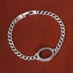 دستبند نقره مردانه کد 31742