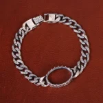 دستبند نقره مردانه کد 31747