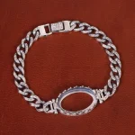 دستبند نقره مردانه کد 31748