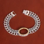 دستبند نقره مردانه کد 31749