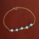 دستبند فیروزه زنانه کد 31758