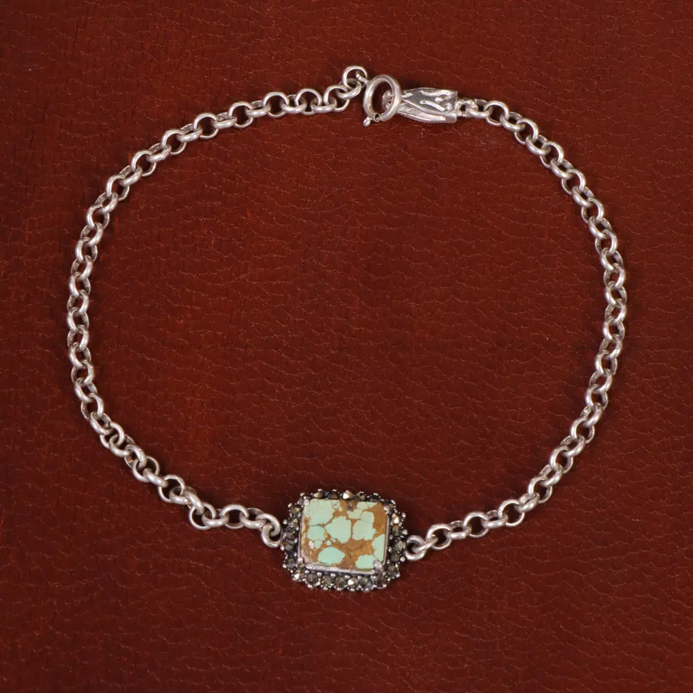 دستبند فیروزه زنانه کد 31770