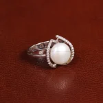 انگشتر طرح مروارید زنانه کد 31779