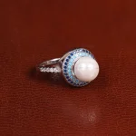 انگشتر طرح مروارید زنانه کد 31785