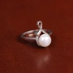 انگشتر طرح مروارید زنانه کد 31786