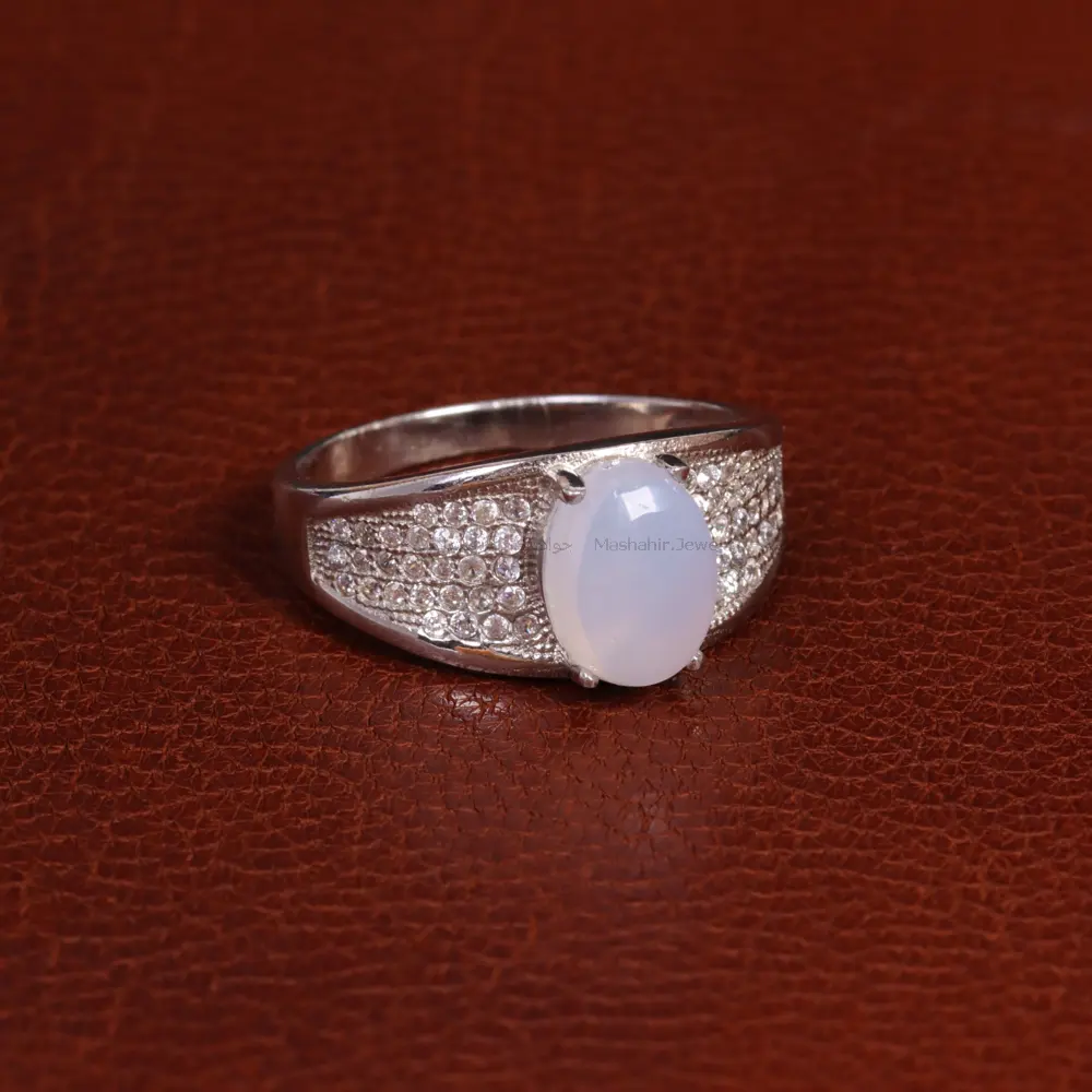انگشتر عقیق سوسنی زنانه کد 31791