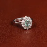 انگشتر زمرد زنانه کد 31796