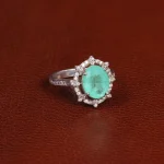 انگشتر زمرد زنانه کد 31800