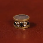 حلقه یاقوت کبود زنانه کد 31828