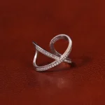 حلقه نقره زنانه کد 31834