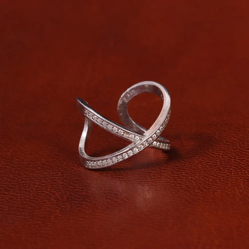 حلقه نقره زنانه کد 31834