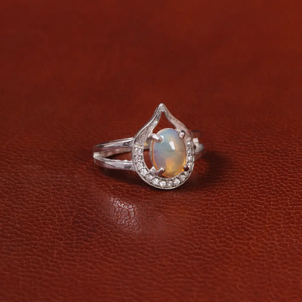 انگشتر اوپال زنانه کد 31854