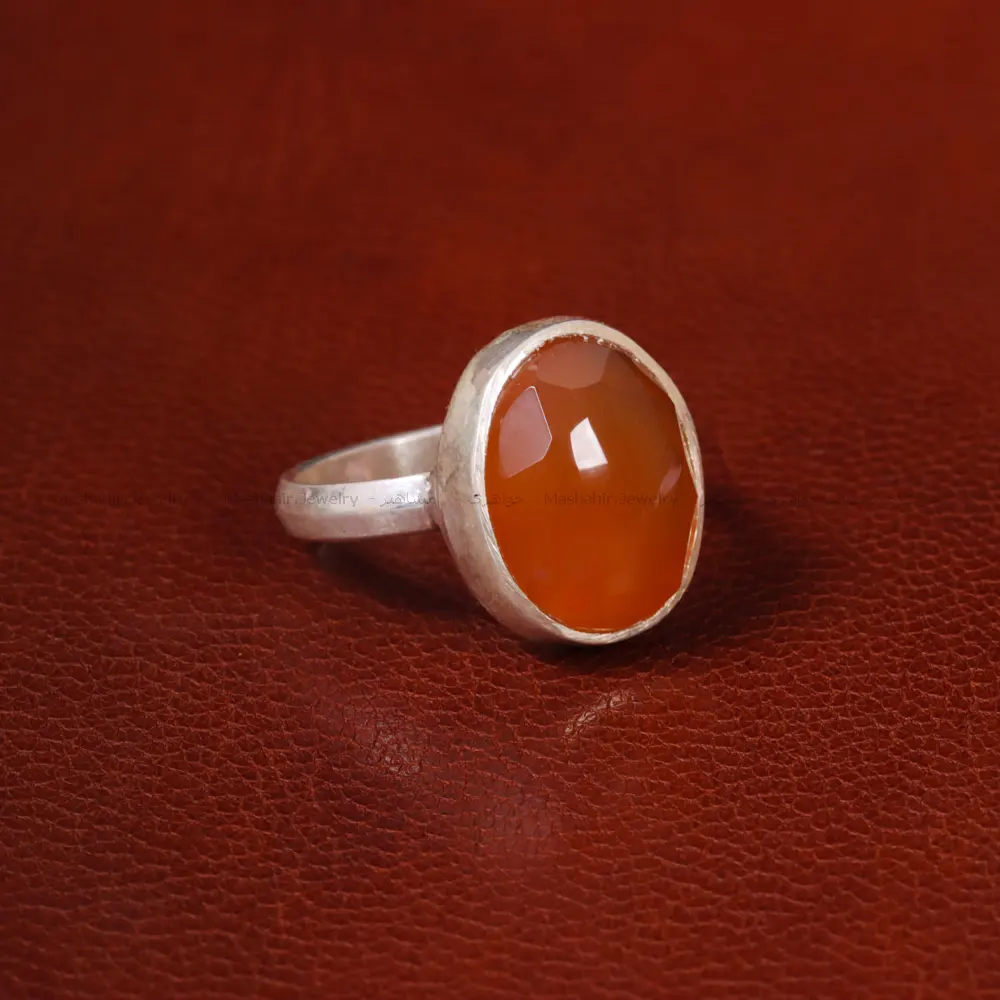 انگشتر عقیق زنانه کد 31875