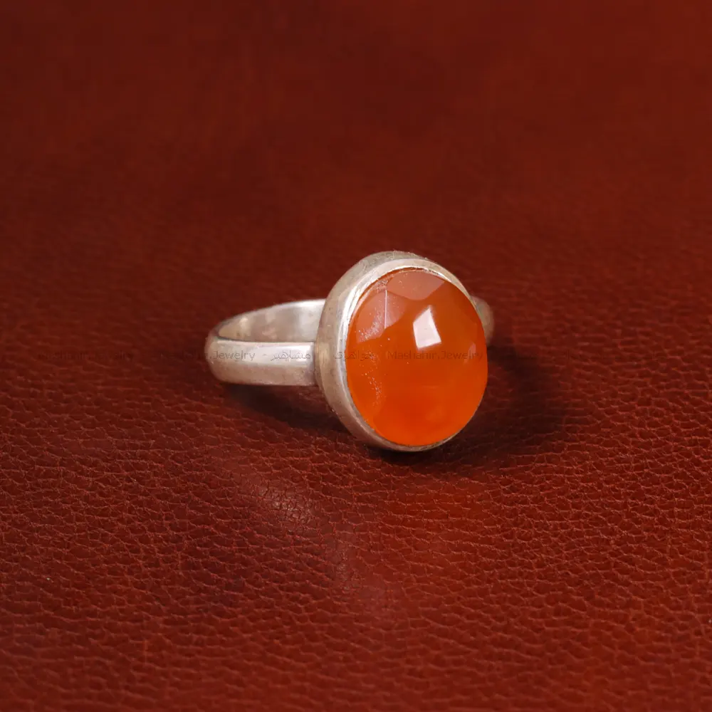 انگشتر عقیق زنانه کد 31877