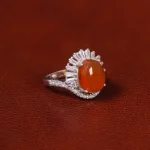 انگشتر عقیق زنانه کد 31887