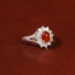 انگشتر عقیق زنانه کد 31889