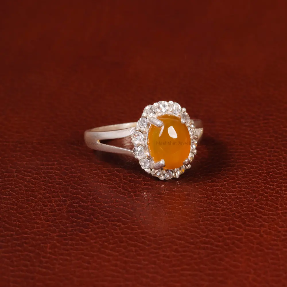 انگشتر عقیق زنانه کد 31891