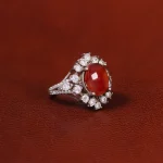 انگشتر عقیق زنانه کد 31895