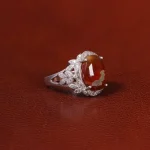 انگشتر عقیق زنانه کد 31896