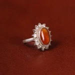 انگشتر عقیق زنانه کد 31903